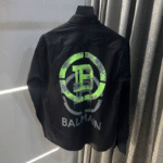 Balmai n Paris Black Green Back Print Premium Classic Shirt 002